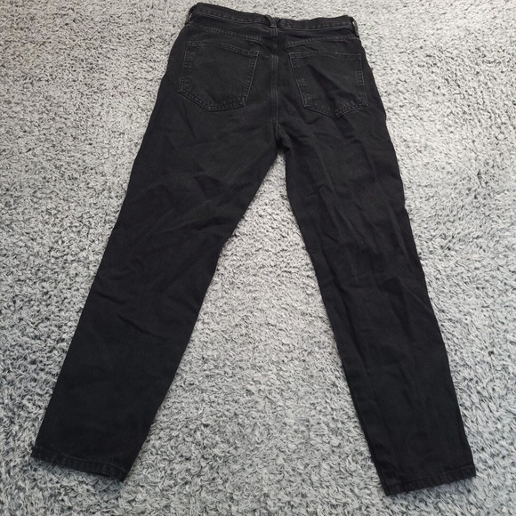 We the Free Jeans Women 28 Black Distressed High Rise Casual Mom Skinny Normcore - Picture 2 of 10